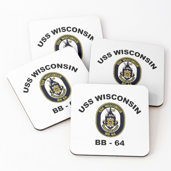Item preview, USS Wisconsin  (BB-64) Crest designed and sold by Nikki SpaceStuffPlus.