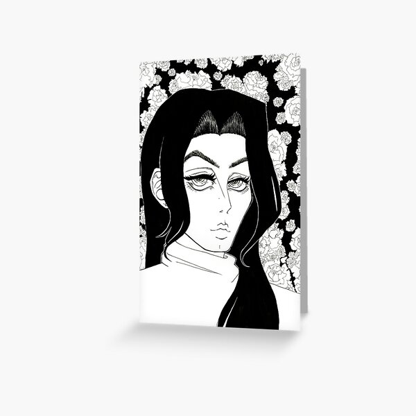 Black Girl Anime Greeting Cards Redbubble - ebony my oc roblox