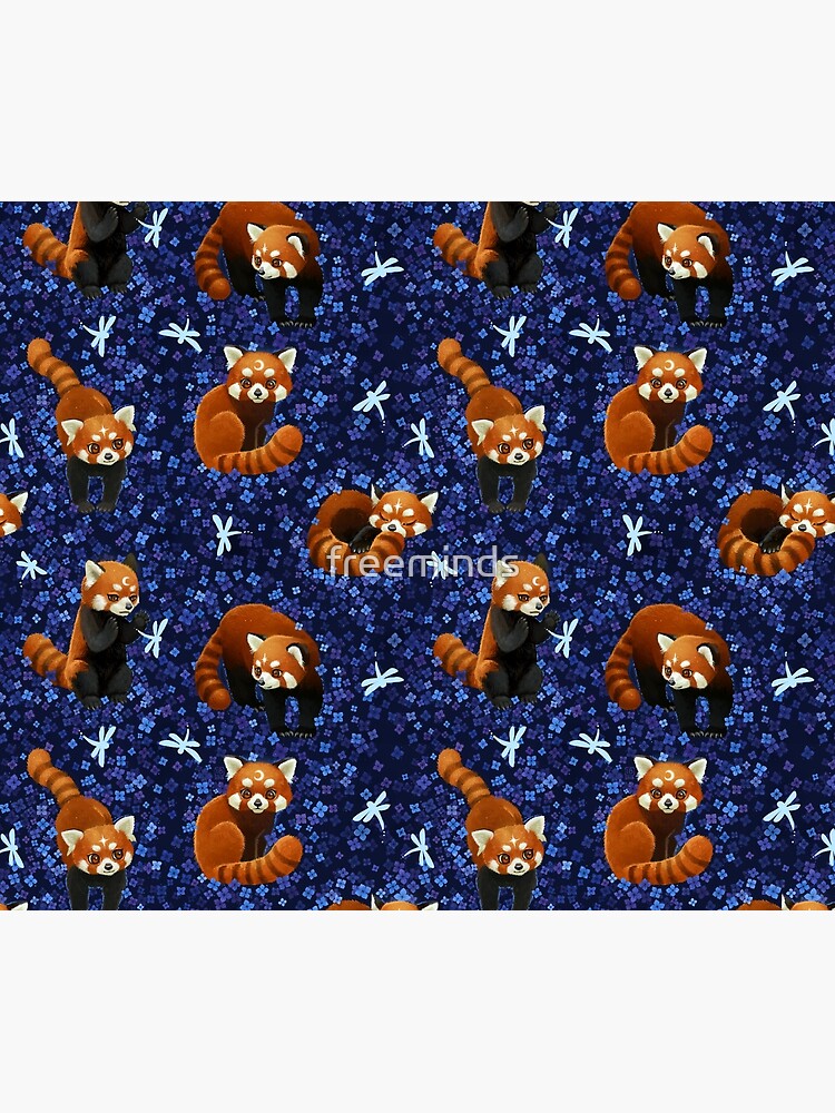 Red Pandas Pattern by freeminds