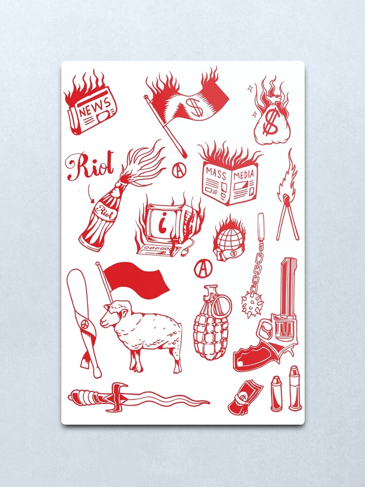 Anarchy black traditional tattoo flash set Anarchy black traditional tattoo flash set