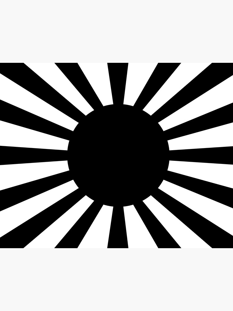 Black And White Japan Flag Greeting Card By Dator Redbubble