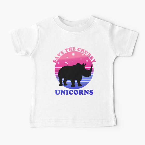 Save The Chubby Unicorns Purple Baby T-Shirt