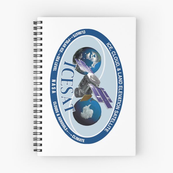 Item preview, ICESat (Ice, Cloud, and land Elevation Satellite) Program Logo designed and sold by Nikki SpaceStuffPlus.