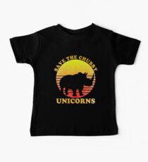 Save The Chubby Unicorns Distressed Baby Tee
