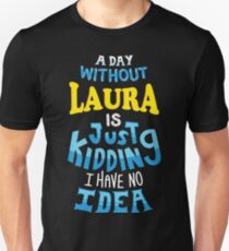 Best Friends Dearest Name Design Laura Unisex T-Shirt