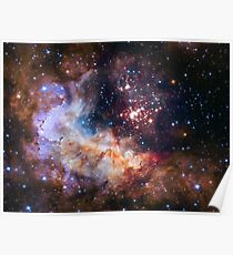 Póster ¡El 25to regalo de cumpleaños de Hubble para nosotros!