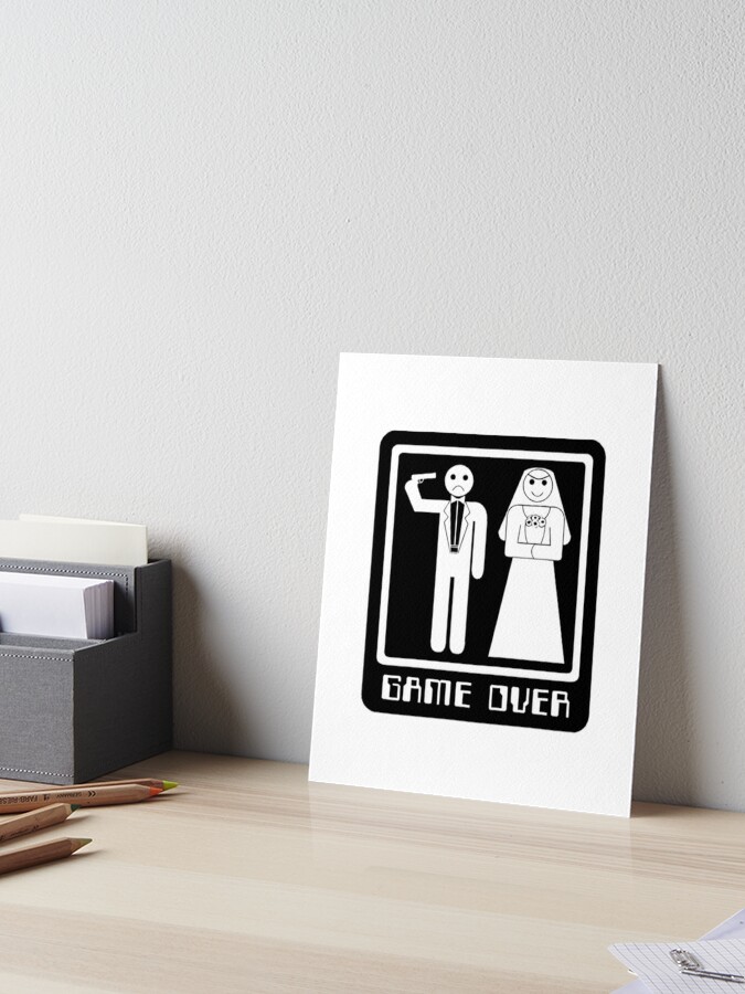 Just Married - Funny bride Gift Poster for Sale by Teenation9