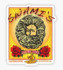 SURFING SWAMI'S ENCINITAS CALFORNIA Sticker