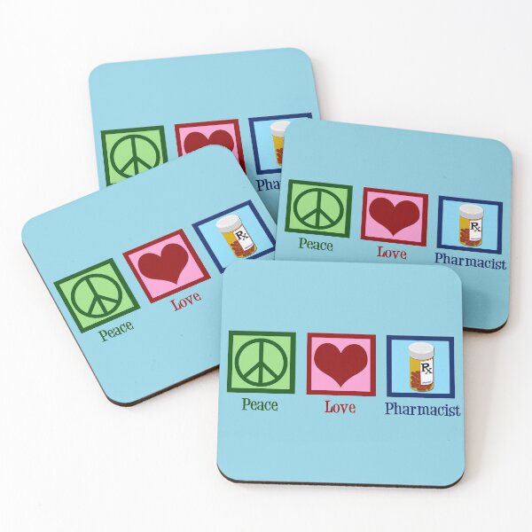 Item preview, Peace Love Pharmacist designed and sold by Epic Love Designs.