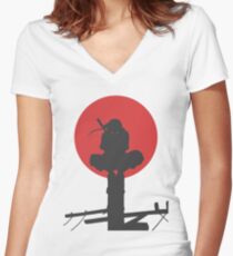 Uchiha Itachi Women's Fitted V-Neck T-Shirt