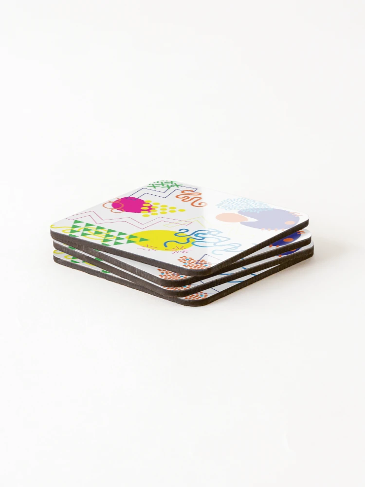 Thumbnail 4 of 5, Coasters (Set of 4), Color Rave designed and sold by designcardinal.