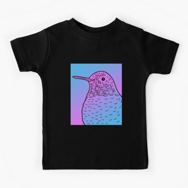 Vaporwave Hummingbird Aesthetic Pastel Goth Bird Kids T-Shirt for Sale by  dinosareforever