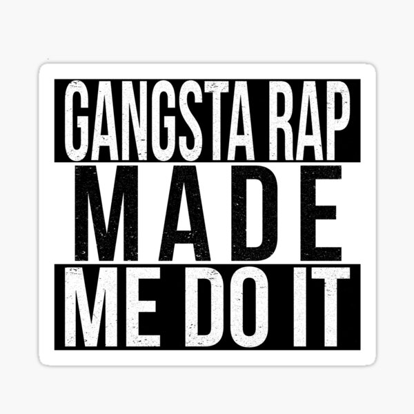 gangsta rap made me do it piano sheet music
