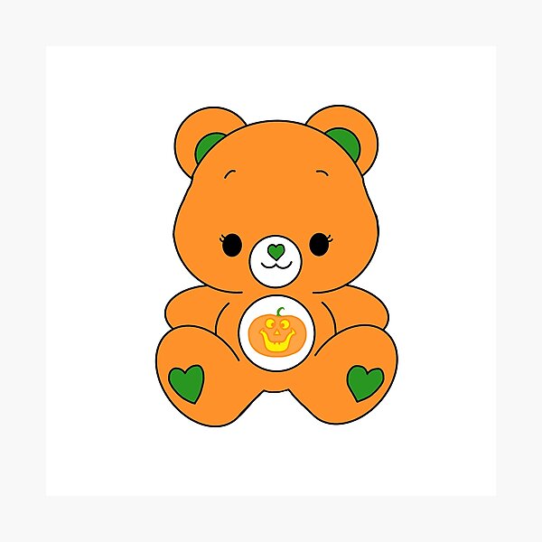 Item preview, Pumpkin Bear designed and sold by TrotLOeilArt.