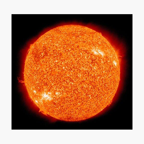 Realistic sun fireball Photographic Print