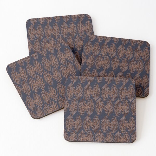 Item preview, Rust Branches on Dark Blue designed and sold by BlertaDK.
