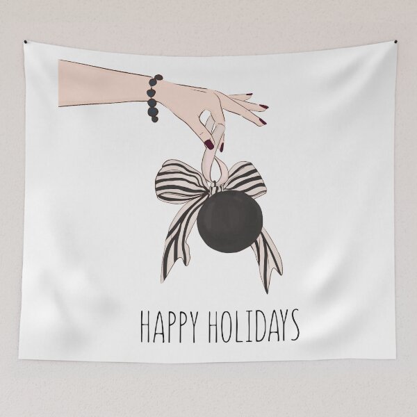 Item preview, Happy holidays decoration designed and sold by Milatoo.