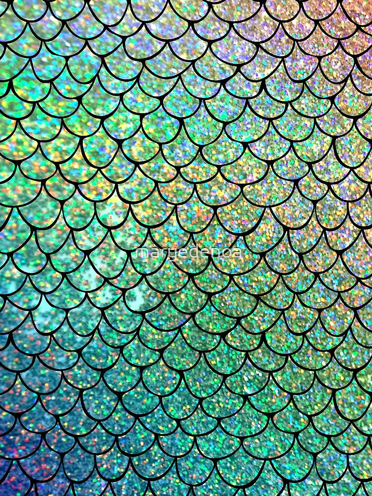 Colorful Glitter Mermaid Scales by maryedenoa