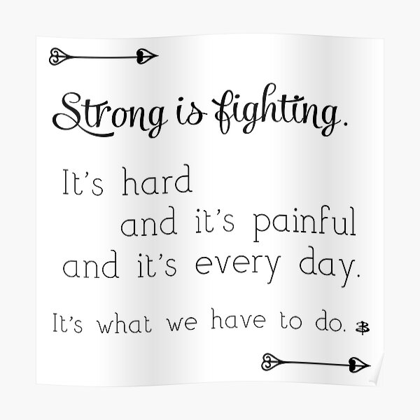 Strong Is Fighting Poster