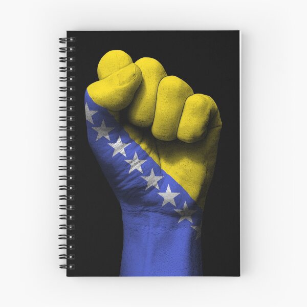 Item preview, Flag of Bosnia Herzegovina on a Raised Clenched Fist  designed and sold by JeffBartels.