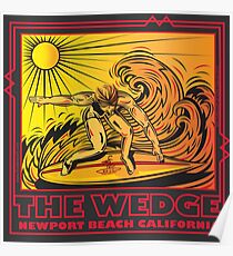 THE WEDGE NEWPORT BEACH CALIFORNIA Poster