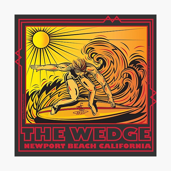 THE WEDGE NEWPORT BEACH CALIFORNIA Photographic Print