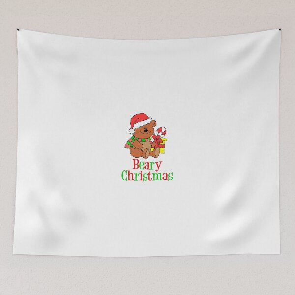 Item preview, Beary Christmas Cute Cartoon Holiday Bear designed and sold by jaycartoonist.