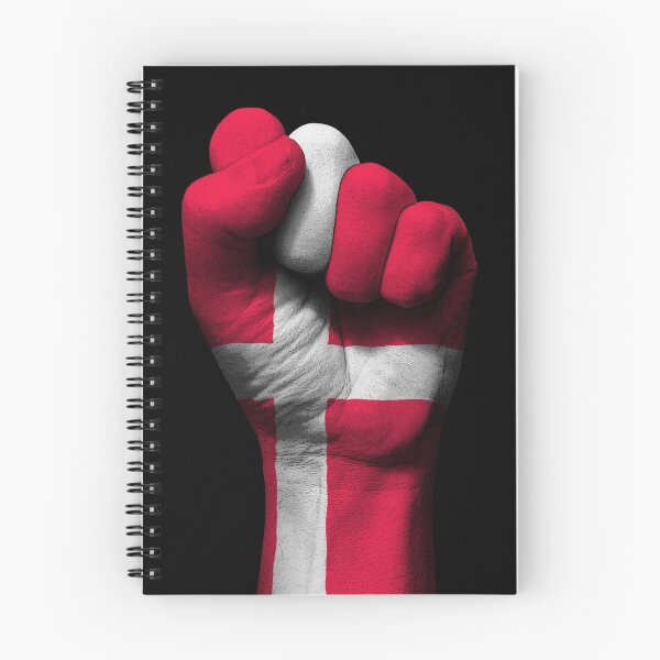 Artikelvorschau, Flagge von Dänemark auf einer angehobenen geballten Faust entworfen und verkauft von JeffBartels.