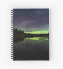 Northern Lights in northern WI Spiral Notebook