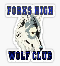 Forks High Wolf Club Twilight Werewolf Sticker