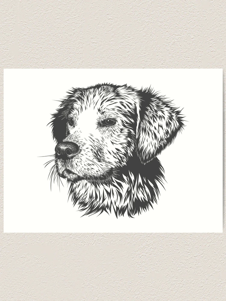 Thumbnail 1 of 3, Art Print, Man's Best Friend designed and sold by LemonTreeDesign.