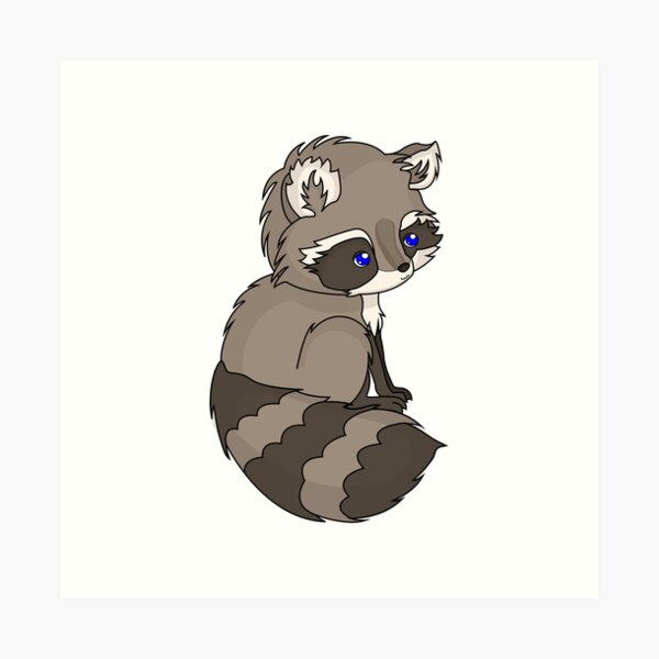 Rocky Raccoon Art Print