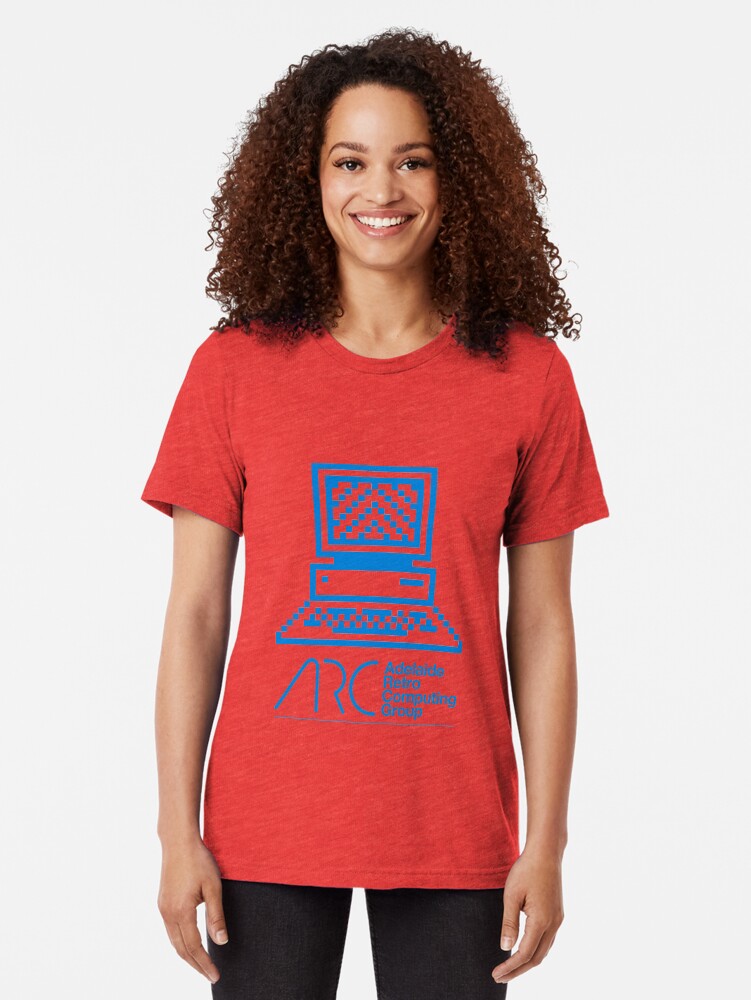 Alternate view of Adelaide Retro Computing // Design A Tri-blend T-Shirt