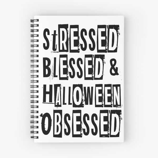 Item preview, Stressed Blessed & Halloween Obsessed Humor Fun T designed and sold by No Limits T-Shirts.