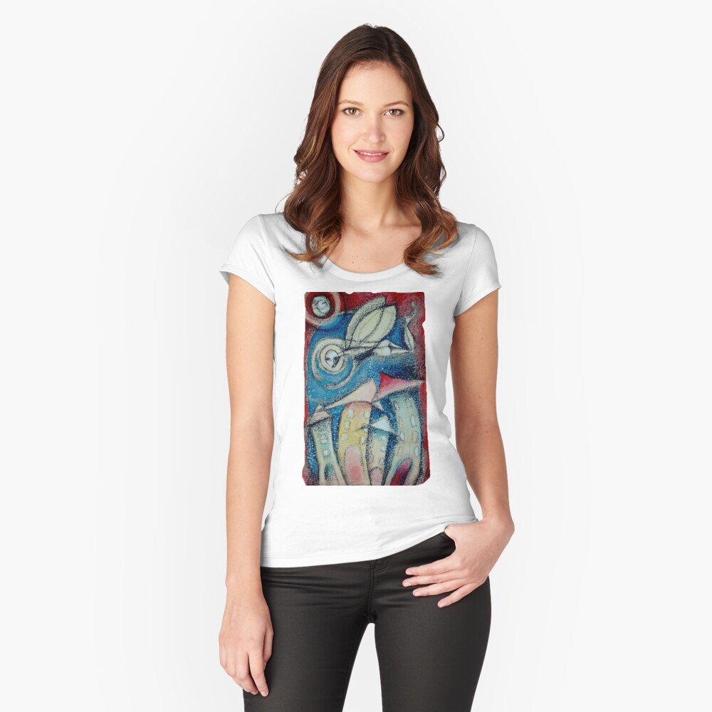 Item preview, Fitted Scoop T-Shirt designed and sold by aremaarega.
