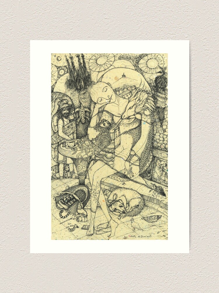 Alternate view of Siesta en Barcelona Art Print