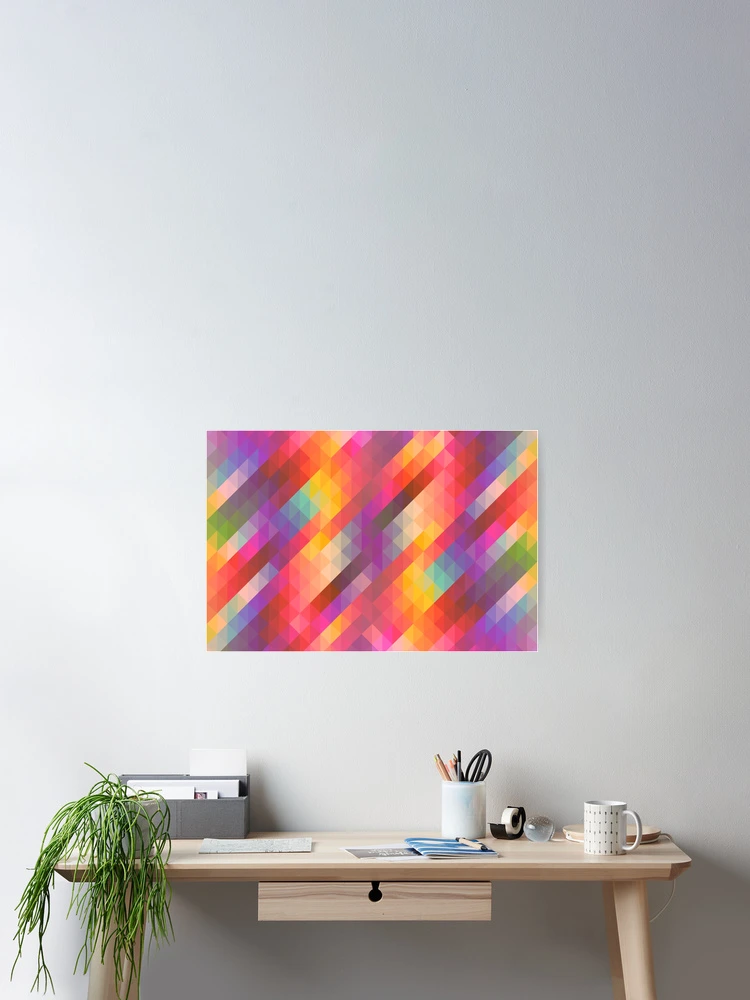 Thumbnail 2 of 3, Poster, Abstract Geometric Pattern designed and sold by Lemon Merch.