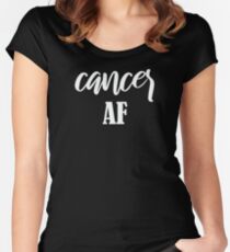 Cancer AF Women's Fitted Scoop T-Shirt