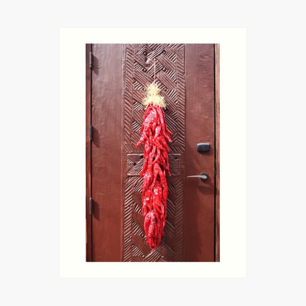 Paprika on the door Art Print
