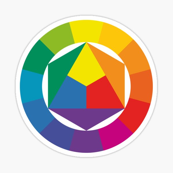 Color palette color wheel Sticker