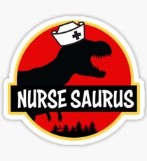 Nurse Saurus Rex Shirt RN Funny Dino T-shirt Sticker
