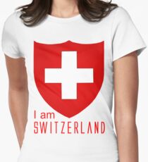 I Am Switzerland Twilight Women's Fitted T-Shirt