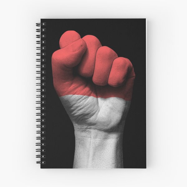 Item preview, Flag of Indonesia on a Raised Clenched Fist  designed and sold by JeffBartels.