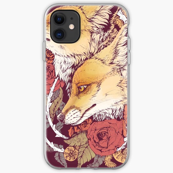 Red Fox Bloom iPhone Soft Case