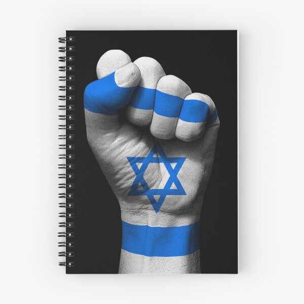 Artikelvorschau, Flagge von Israel auf einer angehobenen geballten Faust entworfen und verkauft von JeffBartels.