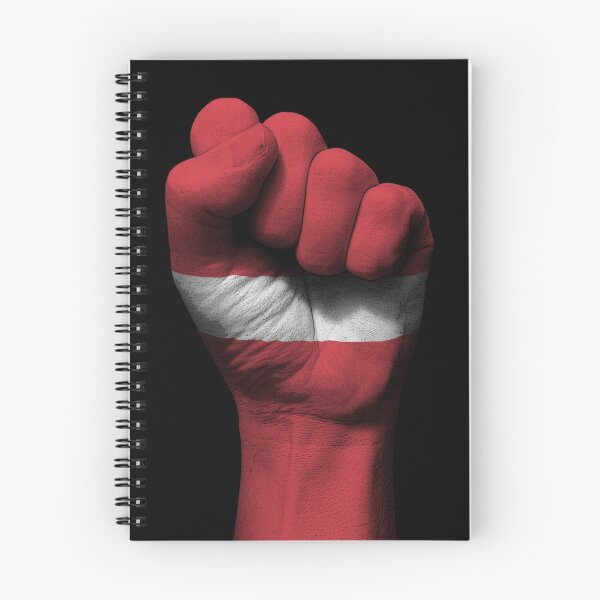 Item preview, Flag of Latvia on a Raised Clenched Fist  designed and sold by JeffBartels.
