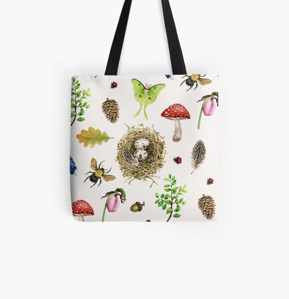 Woodland Study All Over Print Tote Bag