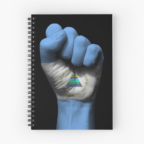 Item preview, Flag of Nicaragua on a Raised Clenched Fist  designed and sold by JeffBartels.