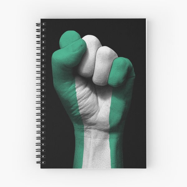 Item preview, Flag of Nigeria on a Raised Clenched Fist  designed and sold by JeffBartels.