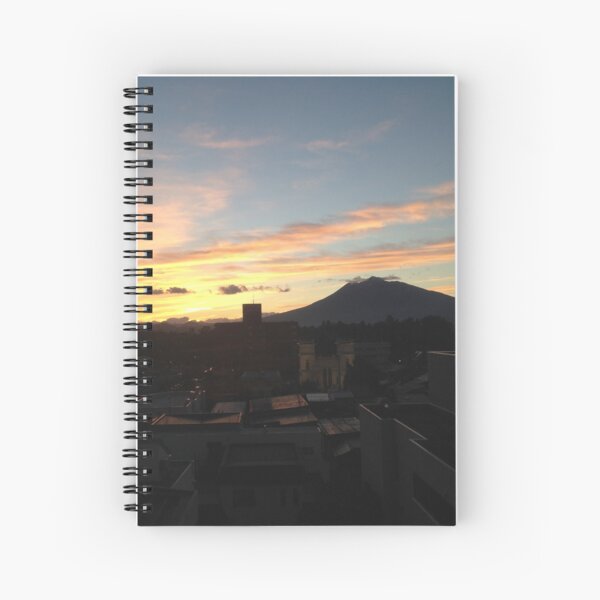 "Blushing Fuji-san" Spiral Notebook